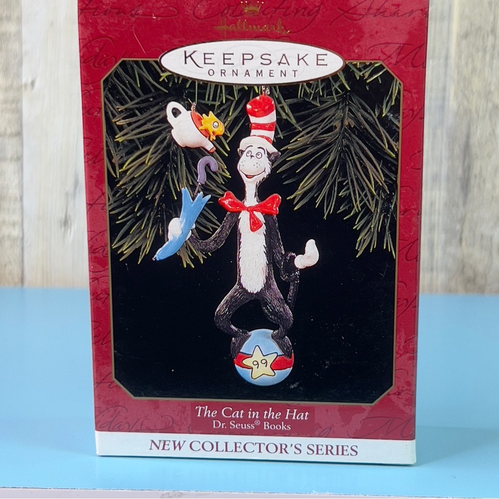 Hallmark Keepsake Ornament The Cat In The Hat Dr. Seuss Books Dated 1999